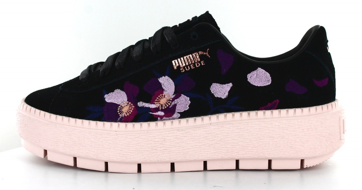 Puma select suede hot sale platform trace flowery